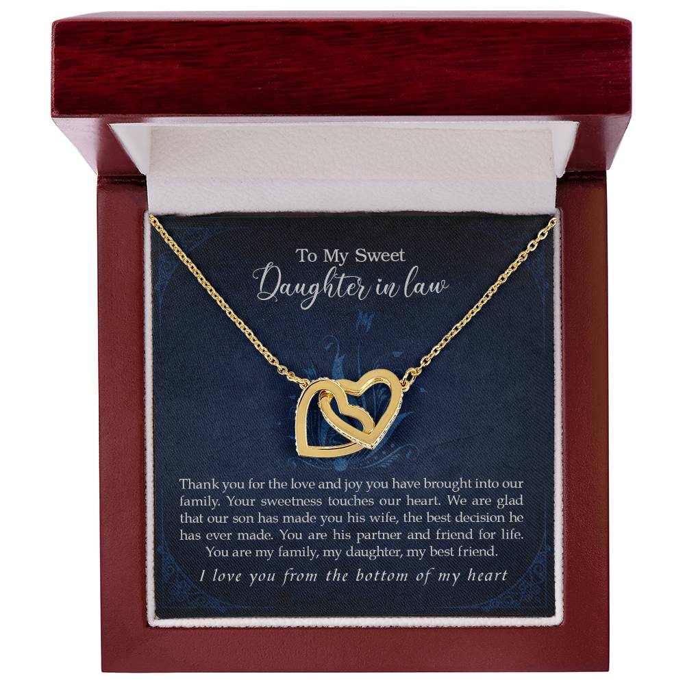 Collection Daughter In Law - Love And Joy - Necklace Interlocking Hearts Necklace