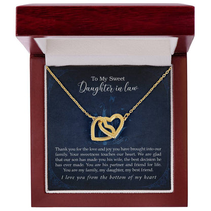 Collection Daughter In Law - Love And Joy - Necklace Interlocking Hearts Necklace