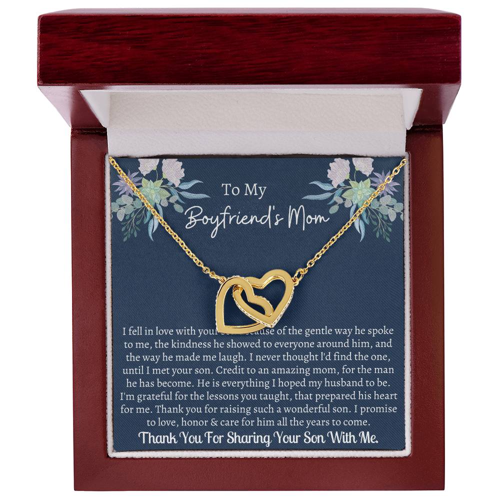 Gift For Boyfriend'S Mom Interlocking Interlocking Hearts Necklace