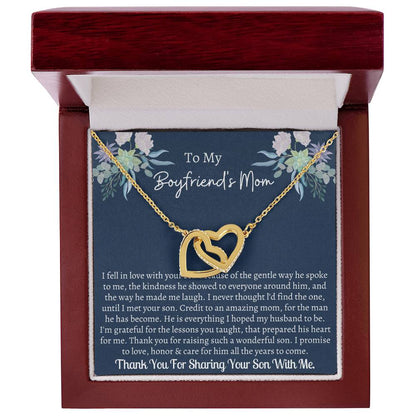 Gift For Boyfriend'S Mom Interlocking Interlocking Hearts Necklace