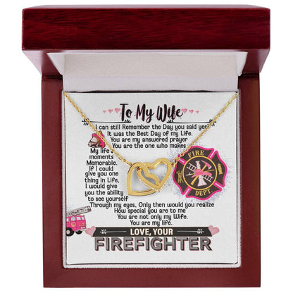 Firefighter'S Wife - Interlocking Heart Necklace Interlocking Hearts Necklace