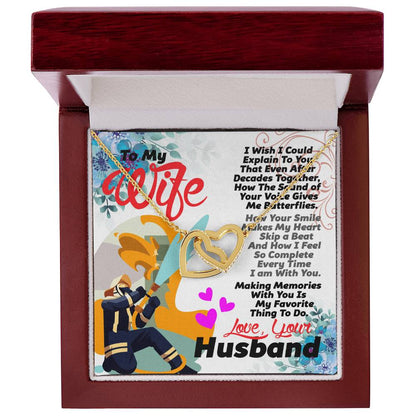 Firefighter'S Wife - Interlocking Heart Necklace Interlocking Hearts Necklace