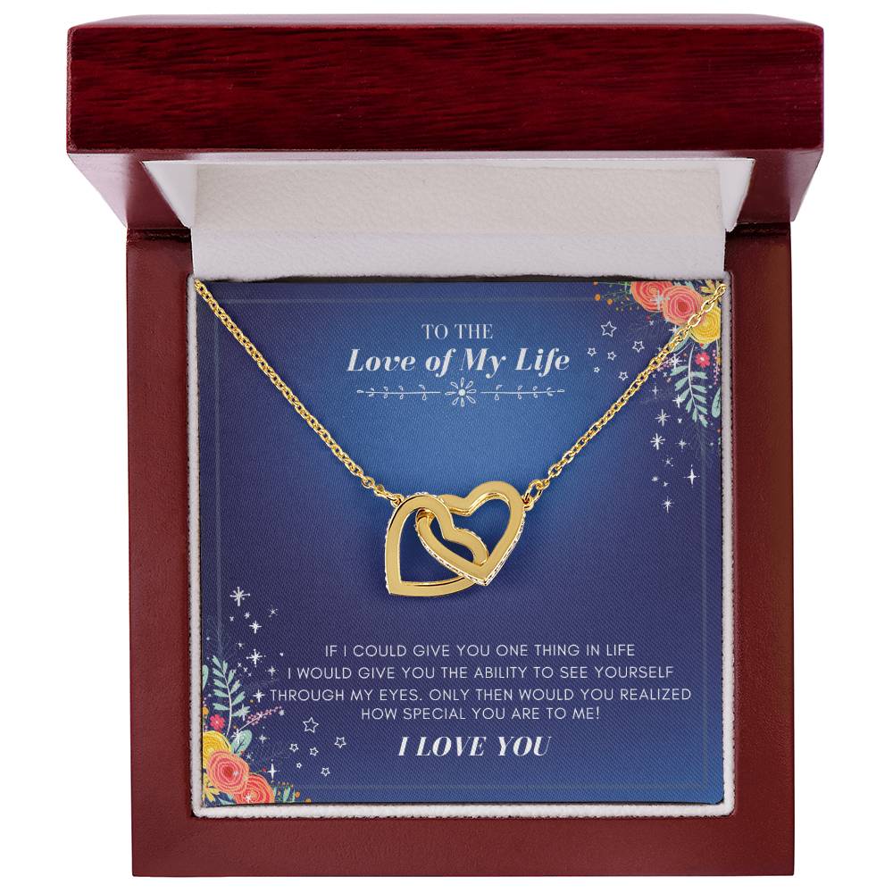 You And Me Forever Interlocking Hearts Necklace