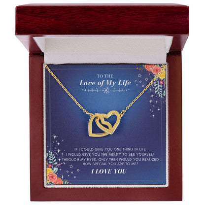 You And Me Forever Interlocking Hearts Necklace
