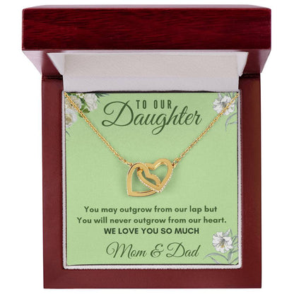 Daughter Interlocking Hearts Necklace