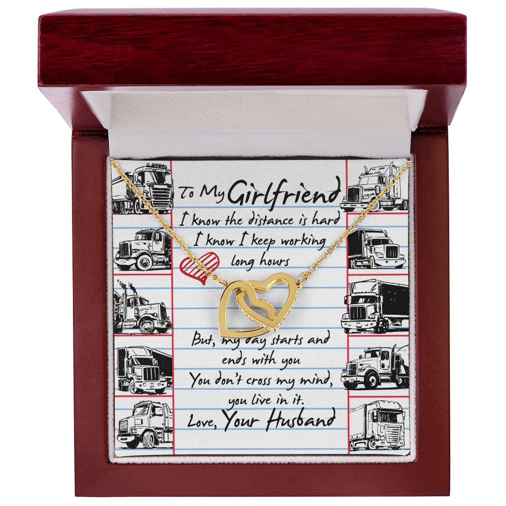 Trucker'S Girlfriend - Interlocking Heart Necklace Interlocking Hearts Necklace