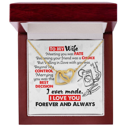 Electrician'S Wife - Interlocking Heart Necklace Interlocking Hearts Necklace