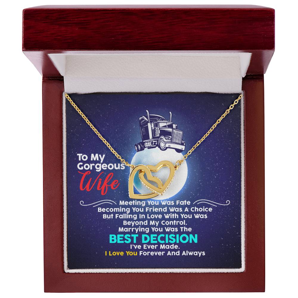 Trucker'S Wife - Interlocking Heart Necklace Interlocking Hearts Necklace