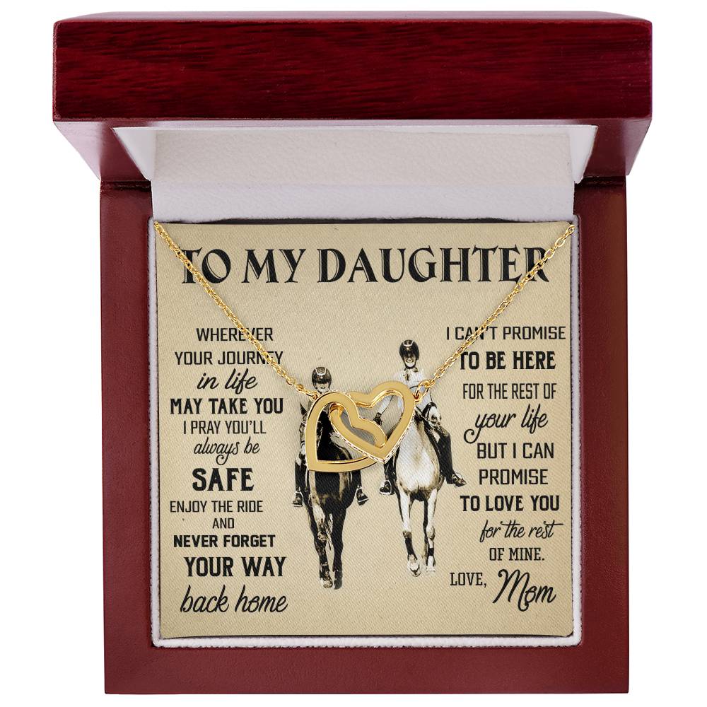 Gift For Daughter - Interlocking Hearts Necklace