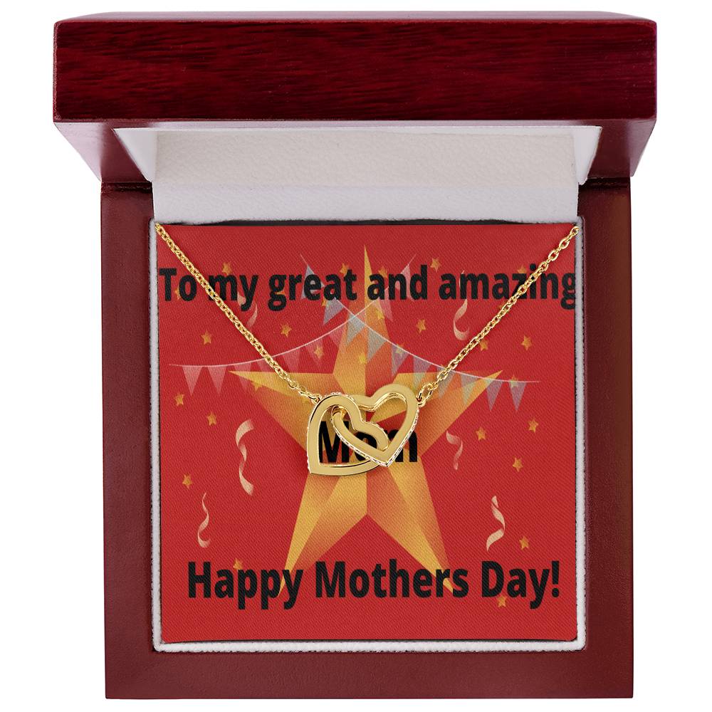 Two Hearts Necklace Interlocking Hearts Necklace