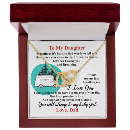 Gift For Daughter - Interlocking Heart Necklace Interlocking Hearts Necklace