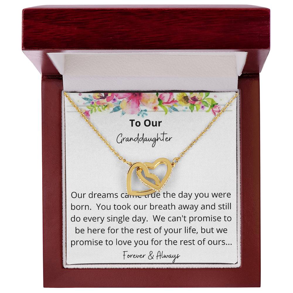 Two Hearts Forever And Always Necklace Interlocking Hearts Necklace