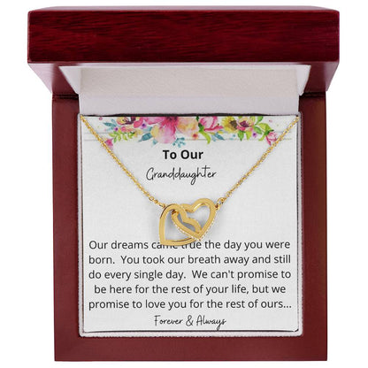 Two Hearts Forever And Always Necklace Interlocking Hearts Necklace