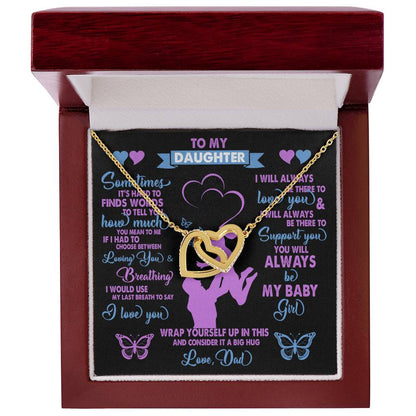 Gift For Daughter Interlocking Hearts Necklace