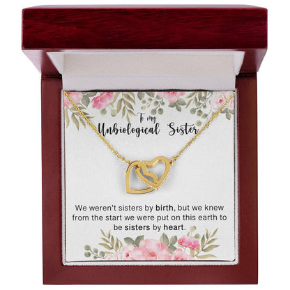 We Are Sisters By Heart Interlocking Hearts Necklace