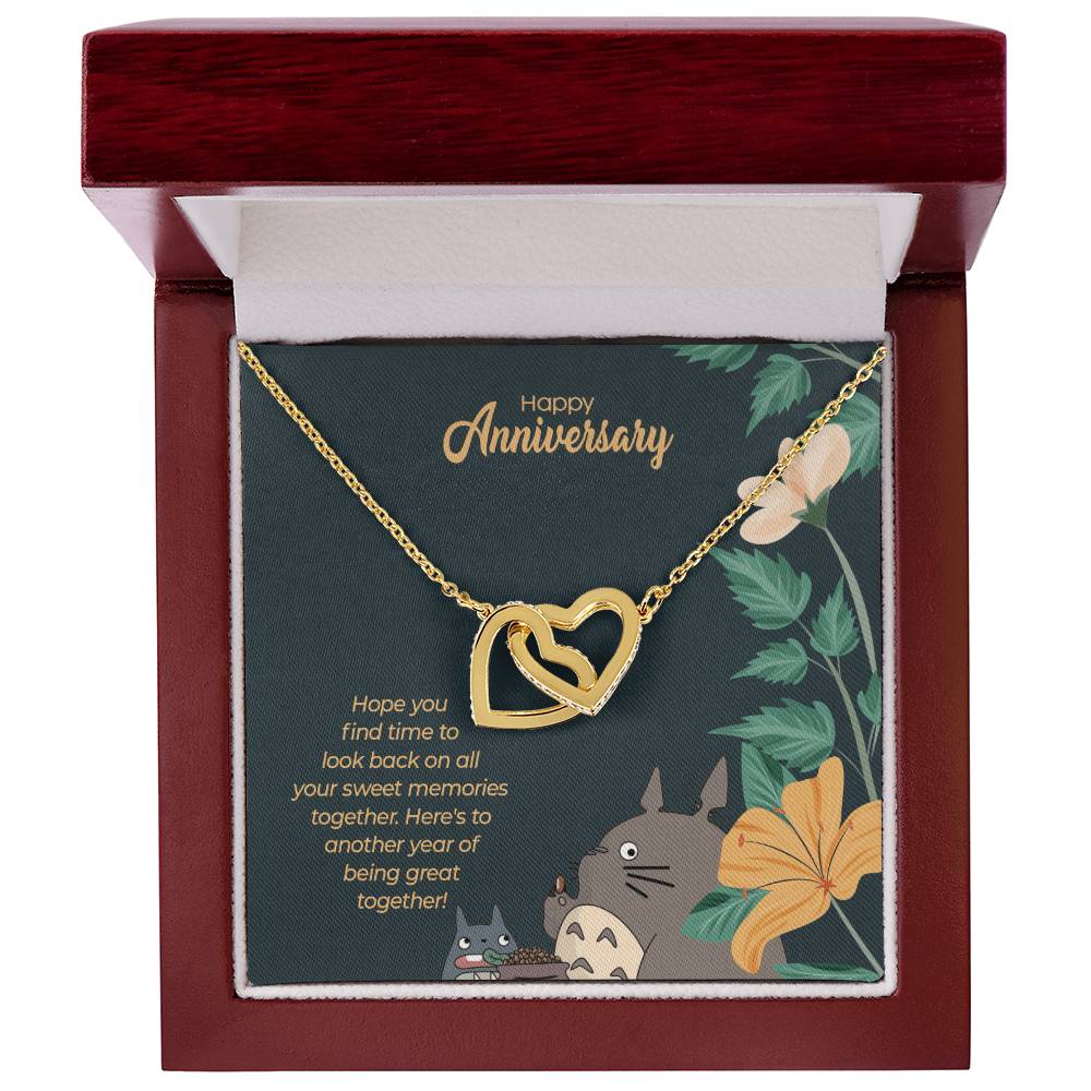 Totoro Anniversary Edition Another Year Of Great Love - Interlocking Hearts Necklace