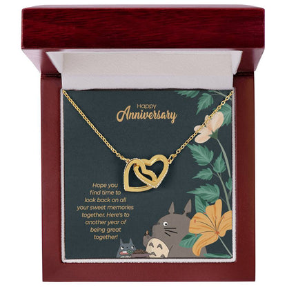 Totoro Anniversary Edition Another Year Of Great Love - Interlocking Hearts Necklace