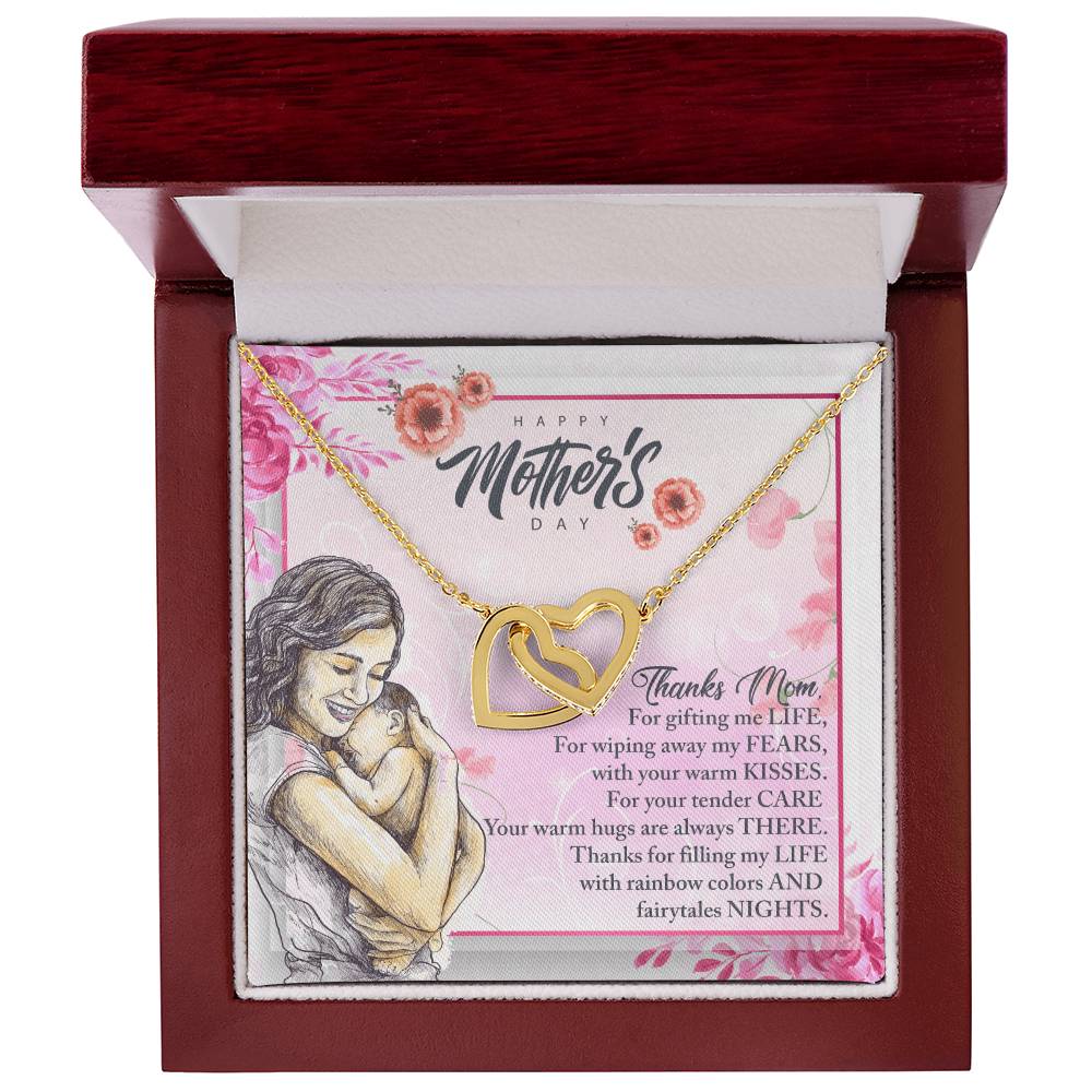 Gift For Mom - Giving Thanks Interlocking Hearts Necklace