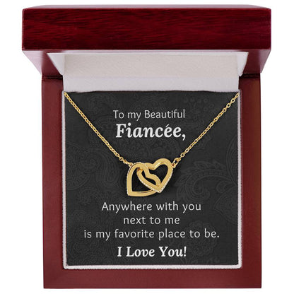 Fiancee With You Next To Me - Necklace Interlocking Hearts Necklace