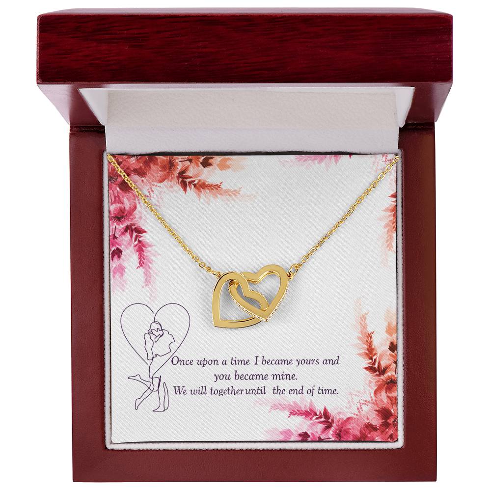 Together Until The End Of Time - Ih Interlocking Hearts Necklace