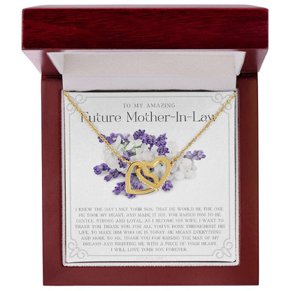 Future Mother In Law Gift Mom In Law Jewelry Mother'S Day Gift For Mother-In-Law Gift For Mother In Law Mother-In-Law Necklace Interlocking Hearts Necklace