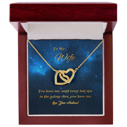 You Have Me Interlocking Hearts Necklace