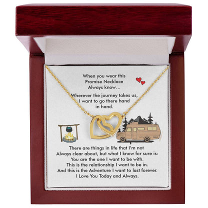 Camping Girl - Interlocking Heart Necklace Interlocking Hearts Necklace