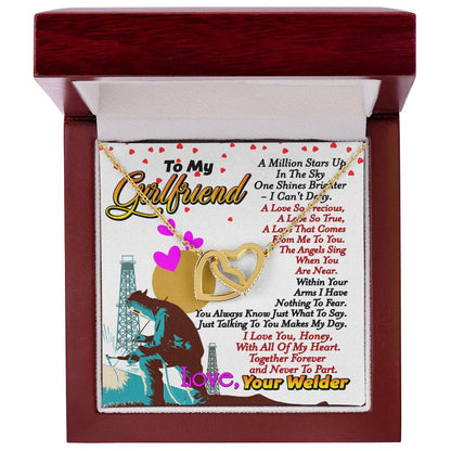 Welder'S Girlfriend - Interlocking Heart Necklace Interlocking Hearts Necklace