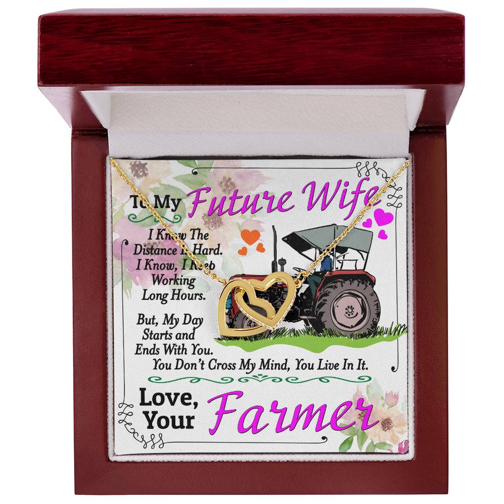 Farmer'S Future Wife - Interlocking Heart Necklace Interlocking Hearts Necklace