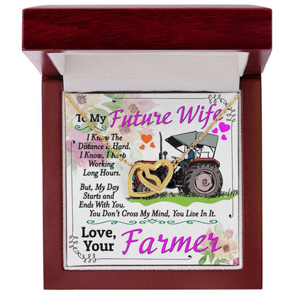 Farmer'S Future Wife - Interlocking Heart Necklace Interlocking Hearts Necklace