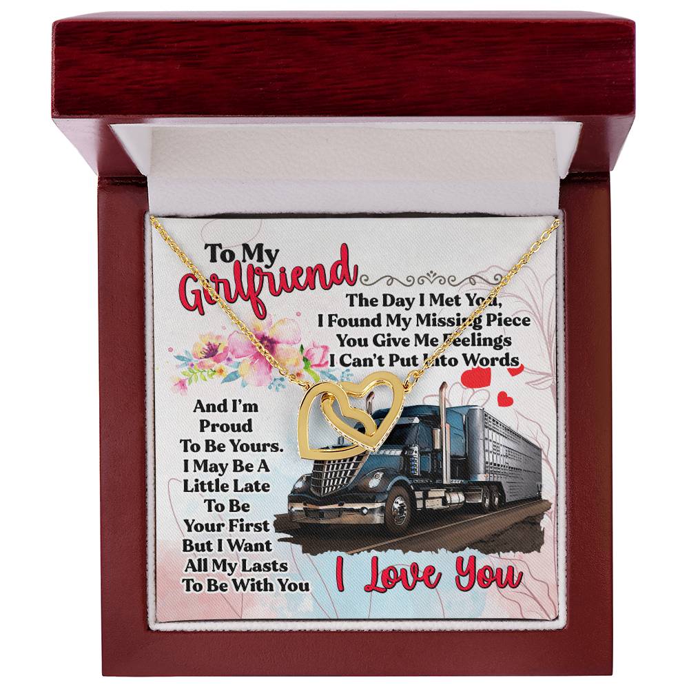 Trucker'S Girlfriend- Interlocking Necklace Interlocking Hearts Necklace