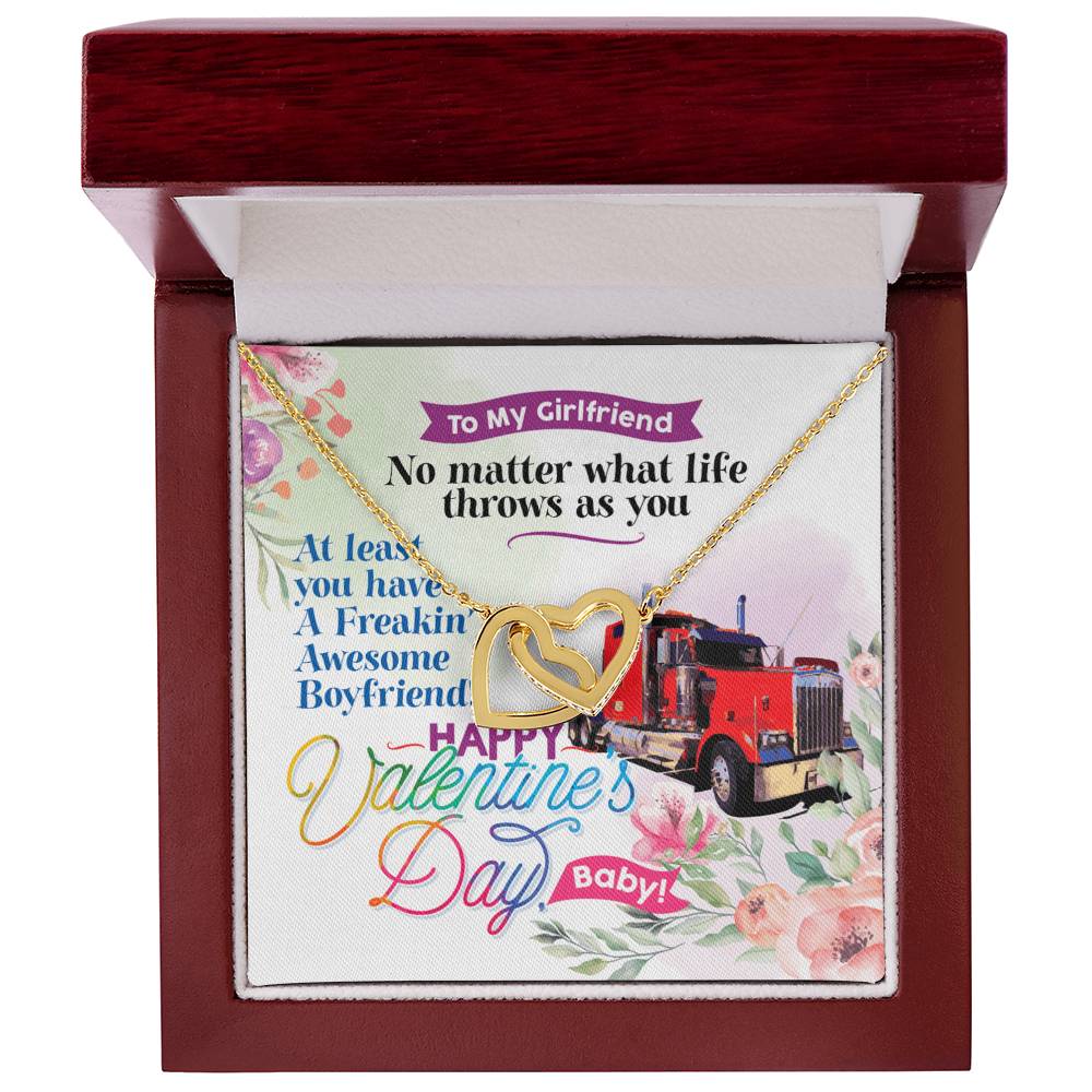 Trucker'S Girlfriend - Interlocking Heart Necklace Interlocking Hearts Necklace