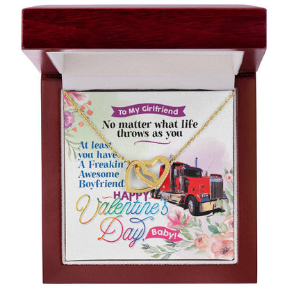 Trucker'S Girlfriend - Interlocking Heart Necklace Interlocking Hearts Necklace