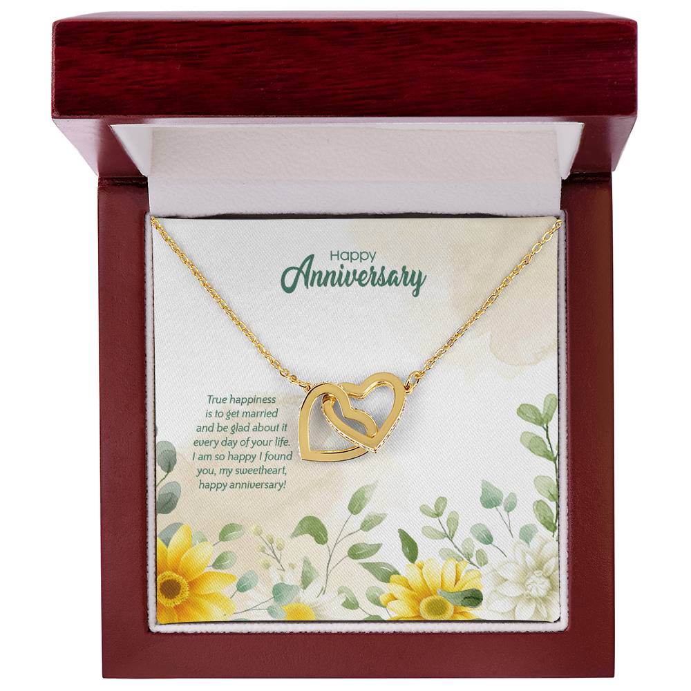 Anniversary Edition Happily Married - Interlocking Hearts Necklace