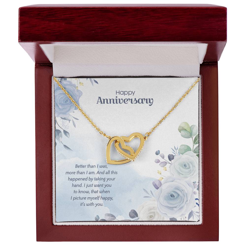 Anniversary Edition Happy With You - Interlocking Hearts Necklace