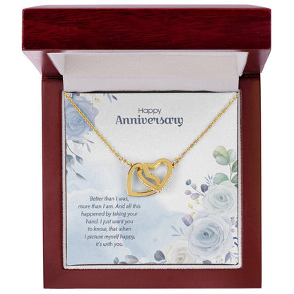Anniversary Edition Happy With You - Interlocking Hearts Necklace