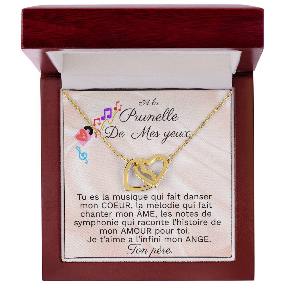 Collier Ange. Interlocking Hearts Necklace