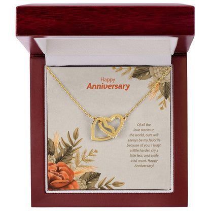 Anniversary Edition My Favorite Love Story - Interlocking Hearts Necklace