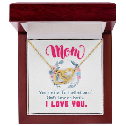 Gift For Mom - Interlocking Hearts Necklace