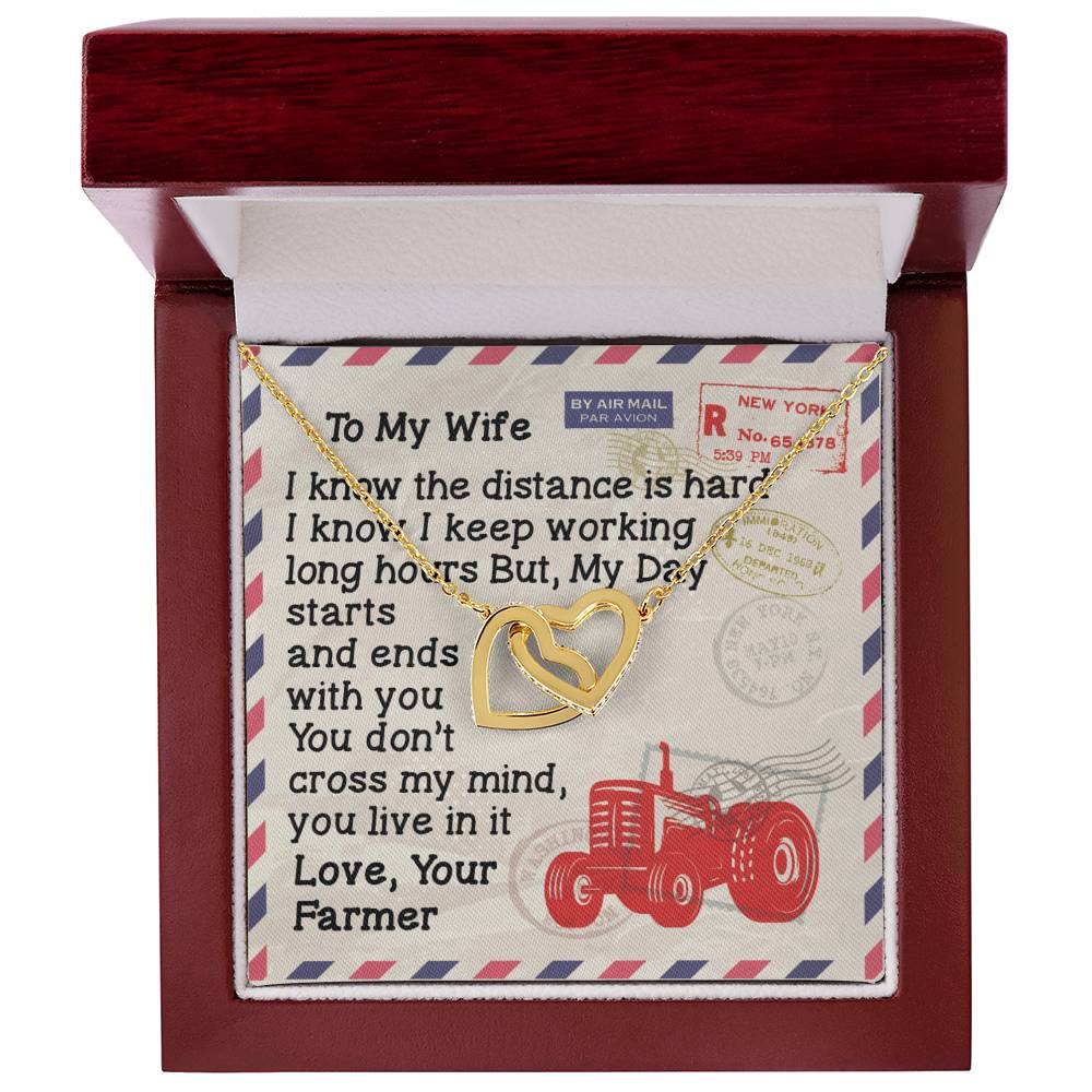 Farmer'S Wife - Interlocking Heart Necklace Interlocking Hearts Necklace