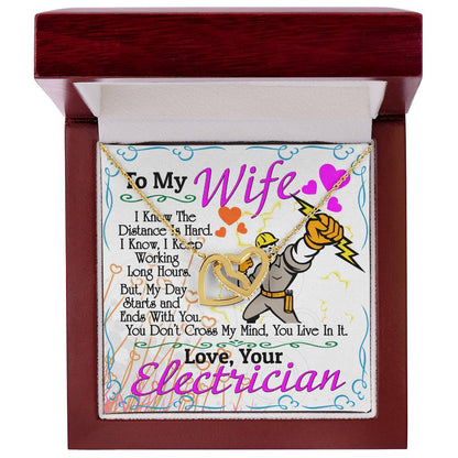 Electrician'S Wife - Interlocking Heart Necklace Interlocking Hearts Necklace