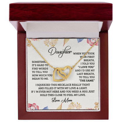 Use Last Breath Interlocking Hearts Necklace