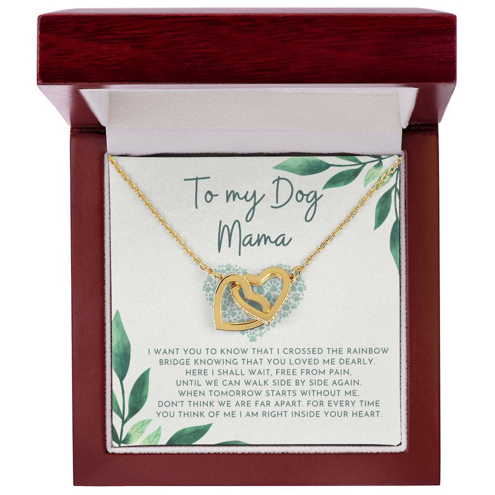 4. Dog Mama Interlocking Hearts Necklace