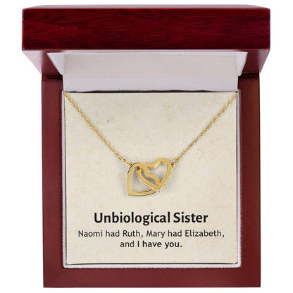 Unbiological Sister - I Have You - Interlocking Hearts Necklace