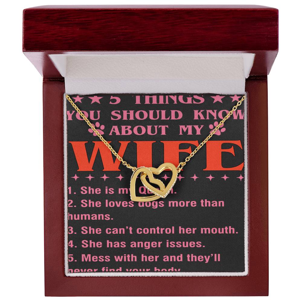 5 Things You Should Know About My Wife Interlocking Hearts Necklace