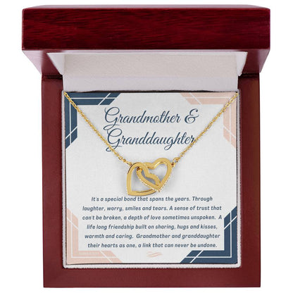 17. Grandmother And Granddaughter Interlocking Hearts Necklace