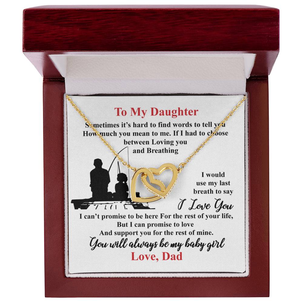 Gift For Daughter - Interlocking Heart Necklace Interlocking Hearts Necklace