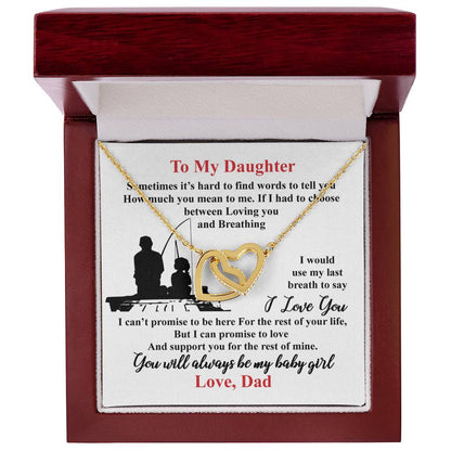 Gift For Daughter - Interlocking Heart Necklace Interlocking Hearts Necklace