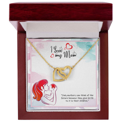 Wishing You Happy Mother'S Day - Necklace Interlocking Hearts Necklace