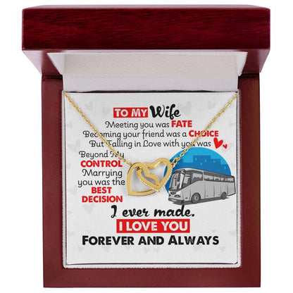 Bus Driver'S Wife - Interlocking Heart Necklace Interlocking Hearts Necklace